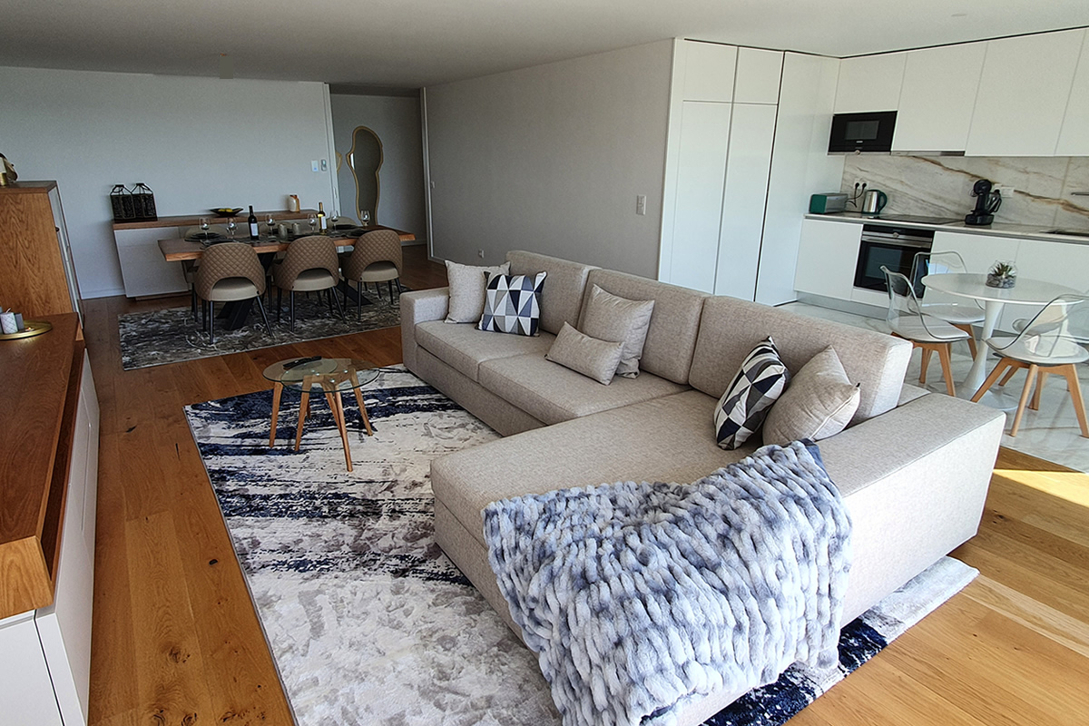 Spacious and comfortable living area.